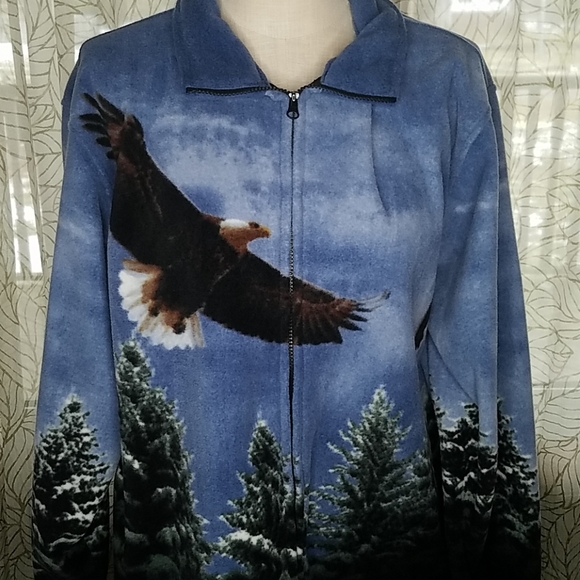 Trail Crest Jackets & Blazers - Trail Crest Bald Eagle Jacket XL Patriot Blue Bin7